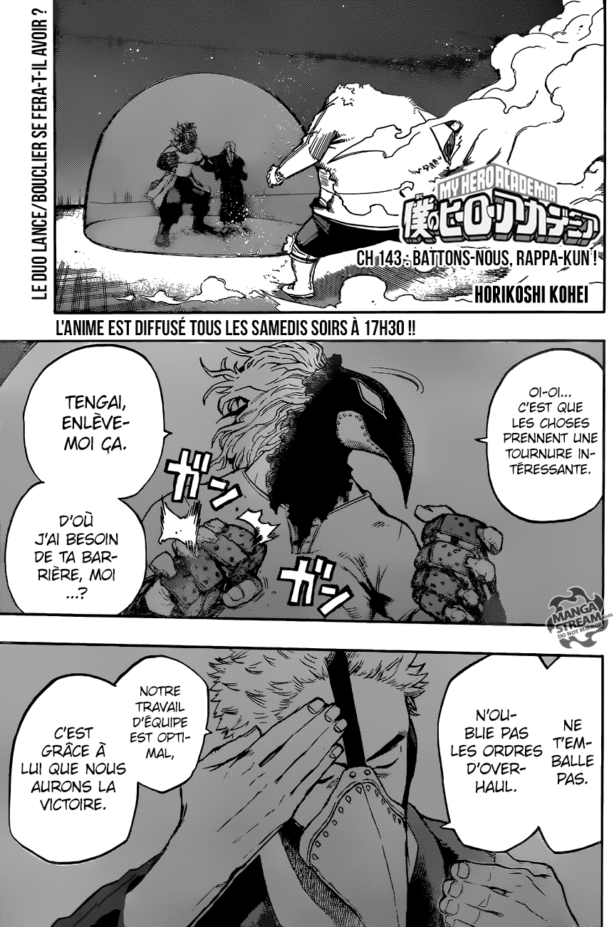  My Hero Academia Français - My Hero Academia 143 Battons-nous, Rappa-kun ! - 1