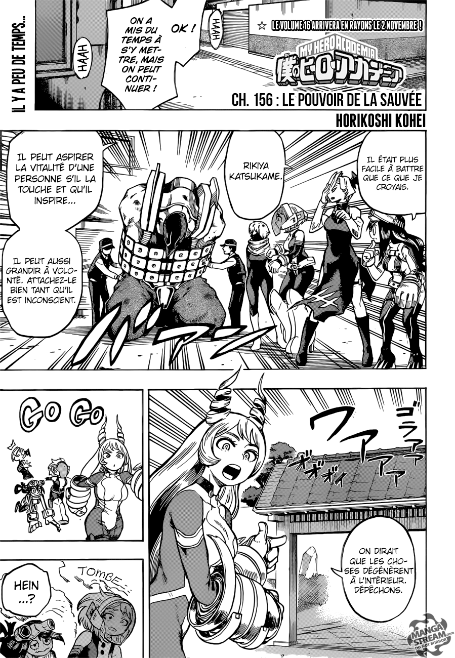  My Hero Academia Français - My Hero Academia 156 Le pouvoir de la sauvée - 1