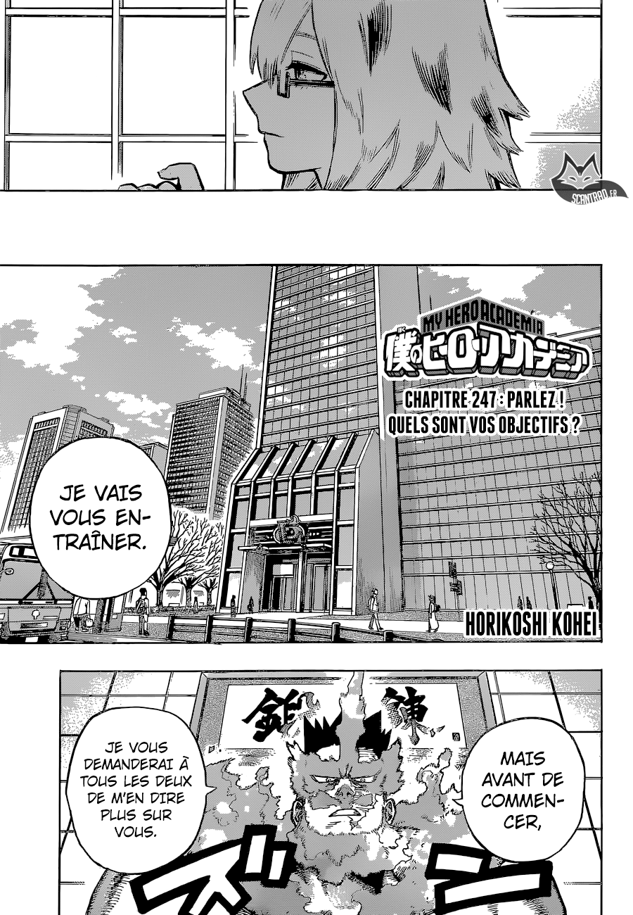  My Hero Academia Français - My Hero Academia 247 Parlez ! Quels sont vos objectifs ? - 1