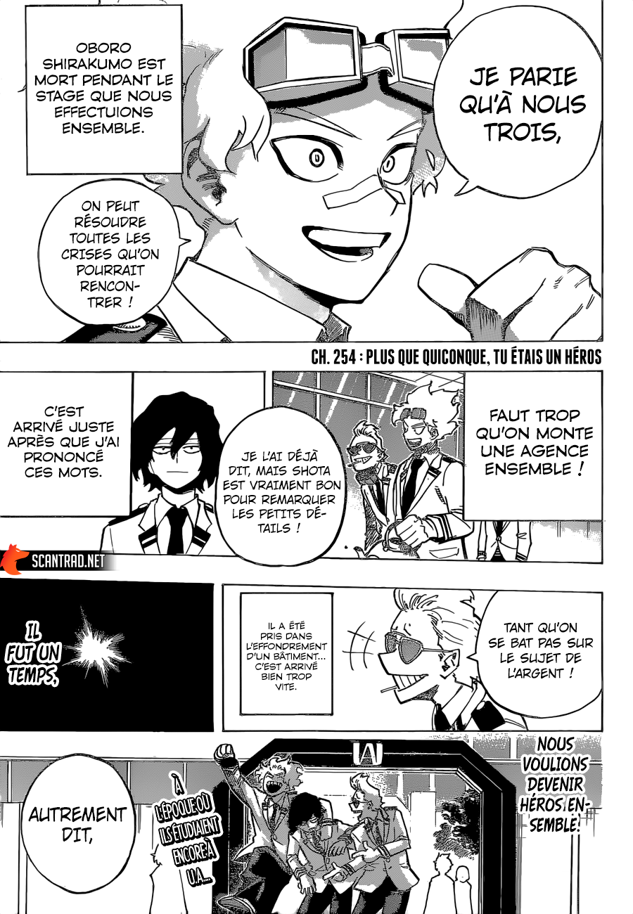  My Hero Academia Français - My Hero Academia 254 Plus que quiconque, tu étais un héros - 3