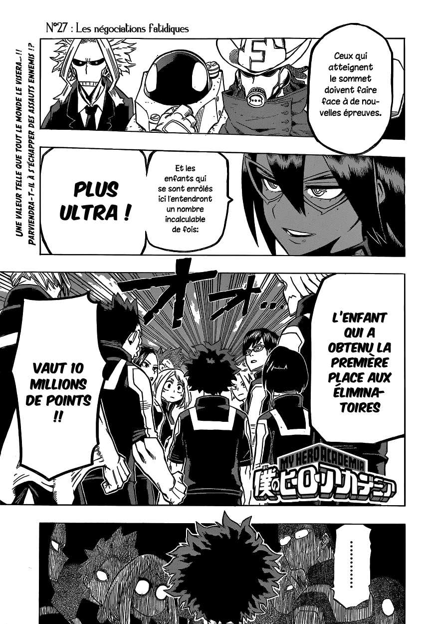  My Hero Academia Français - My Hero Academia 27 Les négociations fatidiques - 1