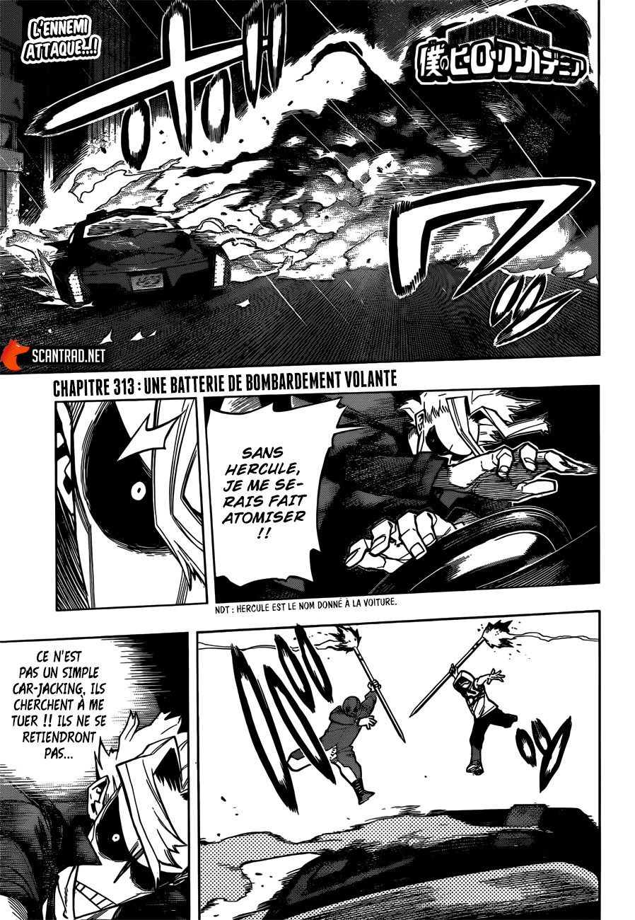  My Hero Academia Français - My Hero Academia 313 Une batterie de bombardement volante - 1