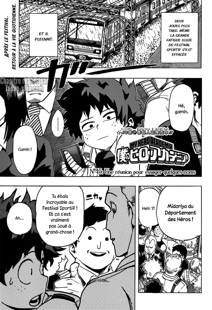  My Hero Academia Français - My Hero Academia 45 Une réunion pour essayer quelques noms - 1