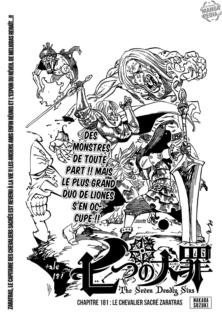  Nanatsu no Taizai Français - Nanatsu no Taizai 181 Le chevalier sacré Zaratras - 1