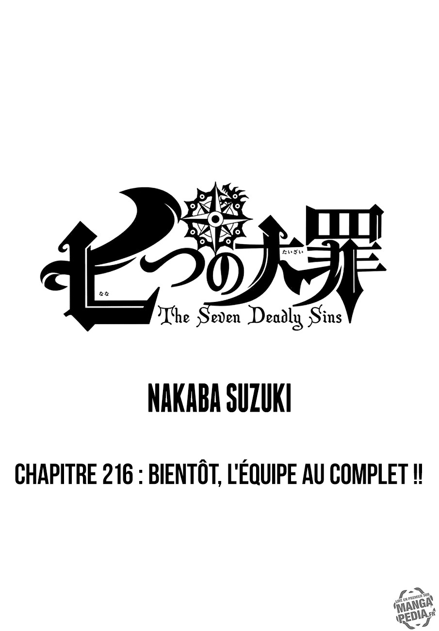  Nanatsu no Taizai Français - Nanatsu no Taizai 216 Bientôt, l'équipe au complet - 1