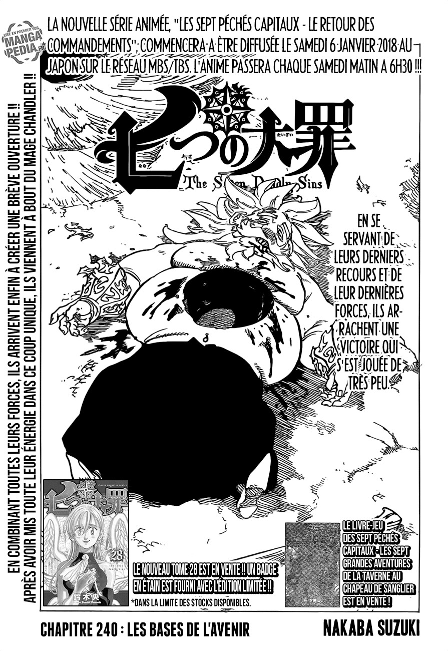  Nanatsu no Taizai Français - Nanatsu no Taizai 240 Les bases de l'avenir - 1