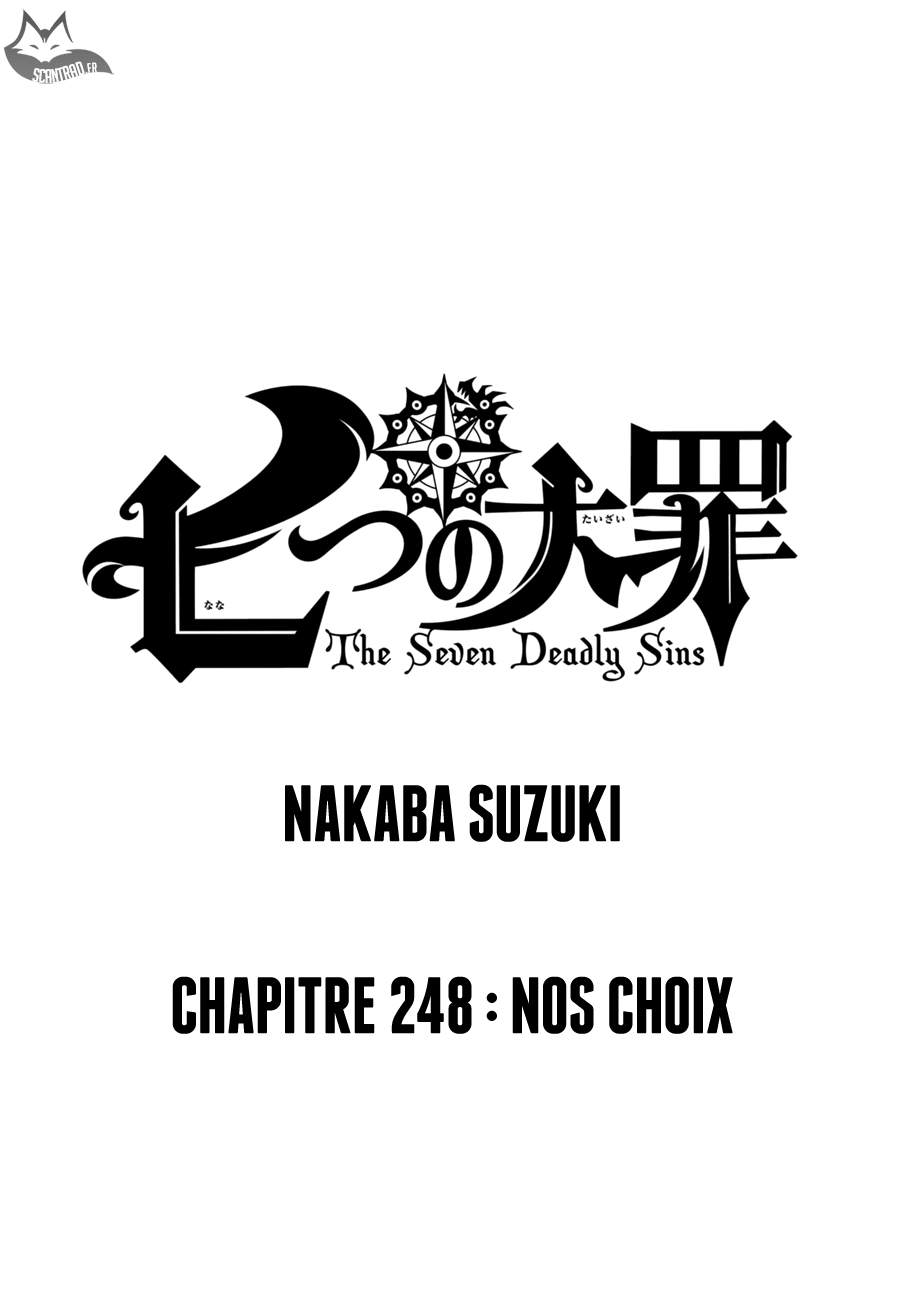  Nanatsu no Taizai Français - Nanatsu no Taizai 248 Nos choix - 1