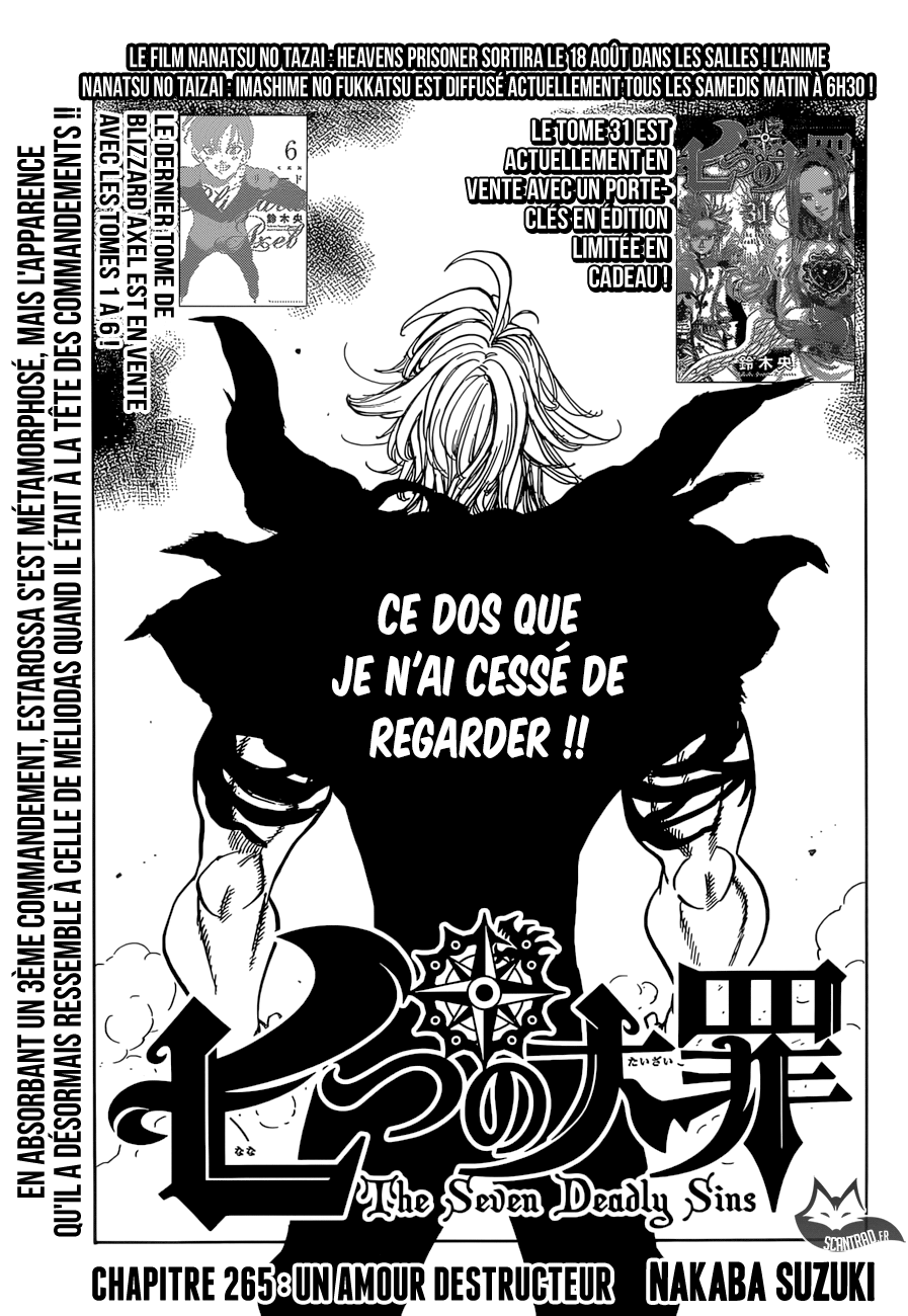  Nanatsu no Taizai Français - Nanatsu no Taizai 265 Un amour destructeur - 1