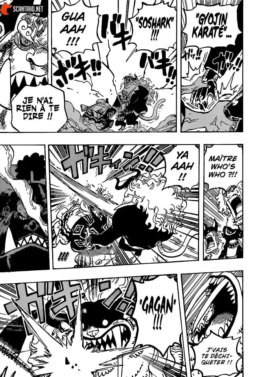  One Piece Français - One Piece 1018 Jinbe vs Who's Who - 15