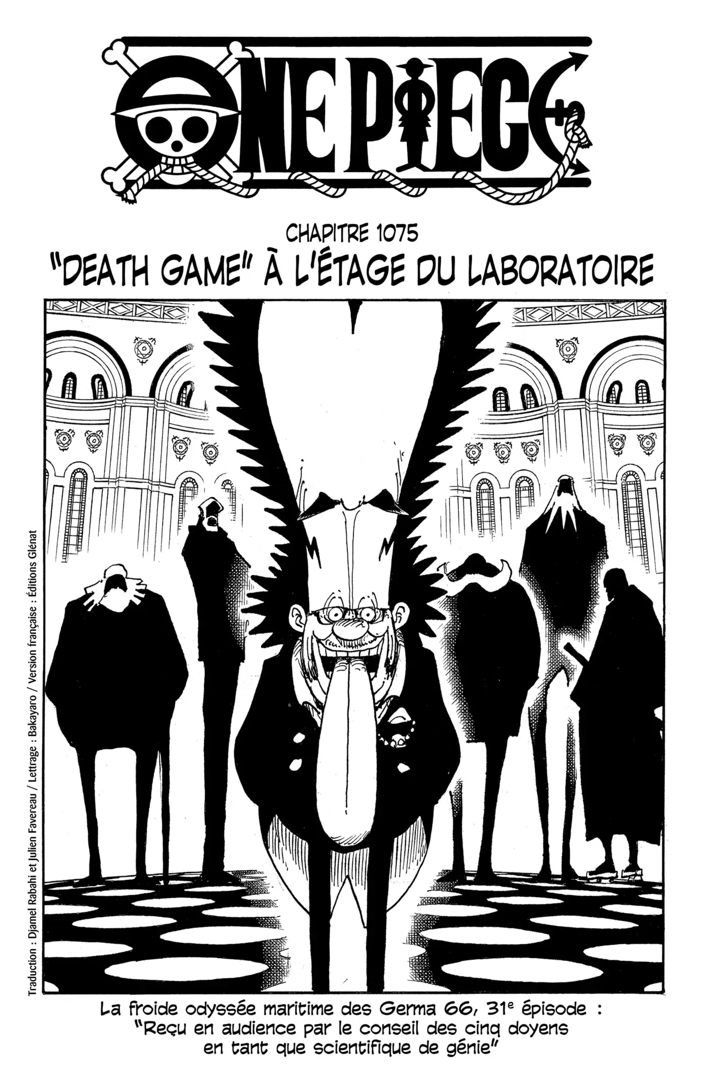  One Piece Français - One Piece 1075 Death Game à l'étage du laboratoire - 1