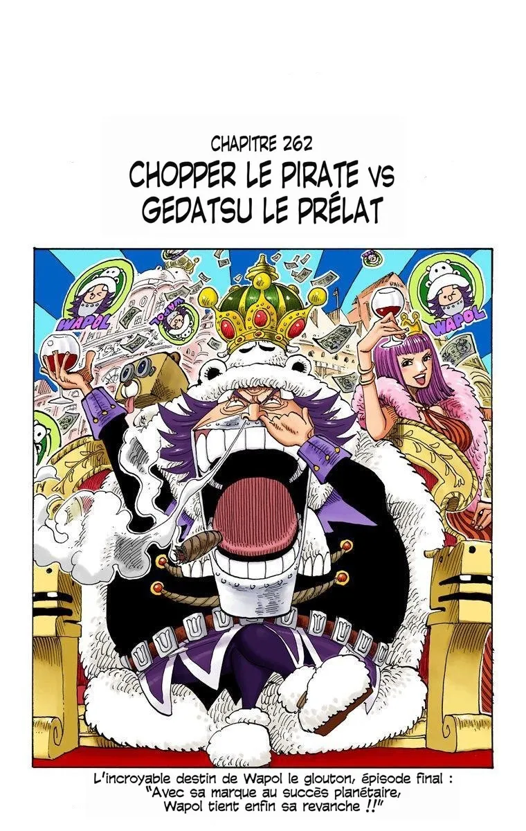  One Piece Français - One Piece 262 Chopper le pirate Vs Gedatsu l'oracle (en couleurs) - 1