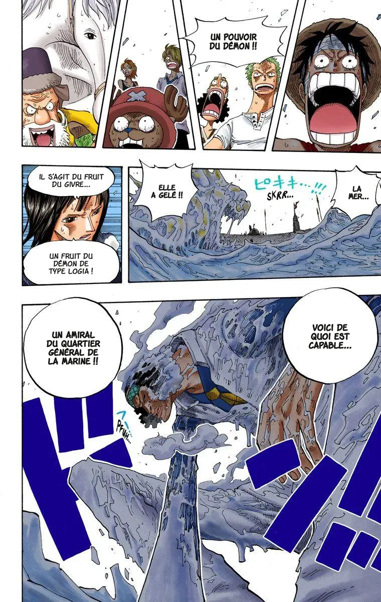  One Piece Français - One Piece 319 Amiral du Quartier Général de la Marine, Aokiji (en couleurs) - 13