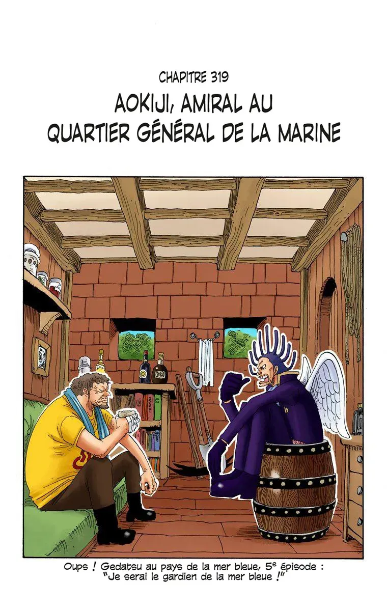  One Piece Français - One Piece 319 Amiral du Quartier Général de la Marine, Aokiji (en couleurs) - 1