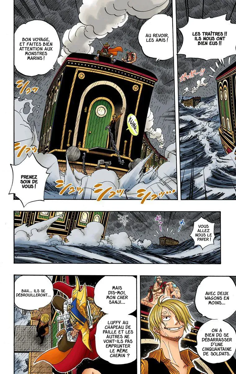  One Piece Français - One Piece 368 Bataille sur le train de mer (en couleurs) - 13