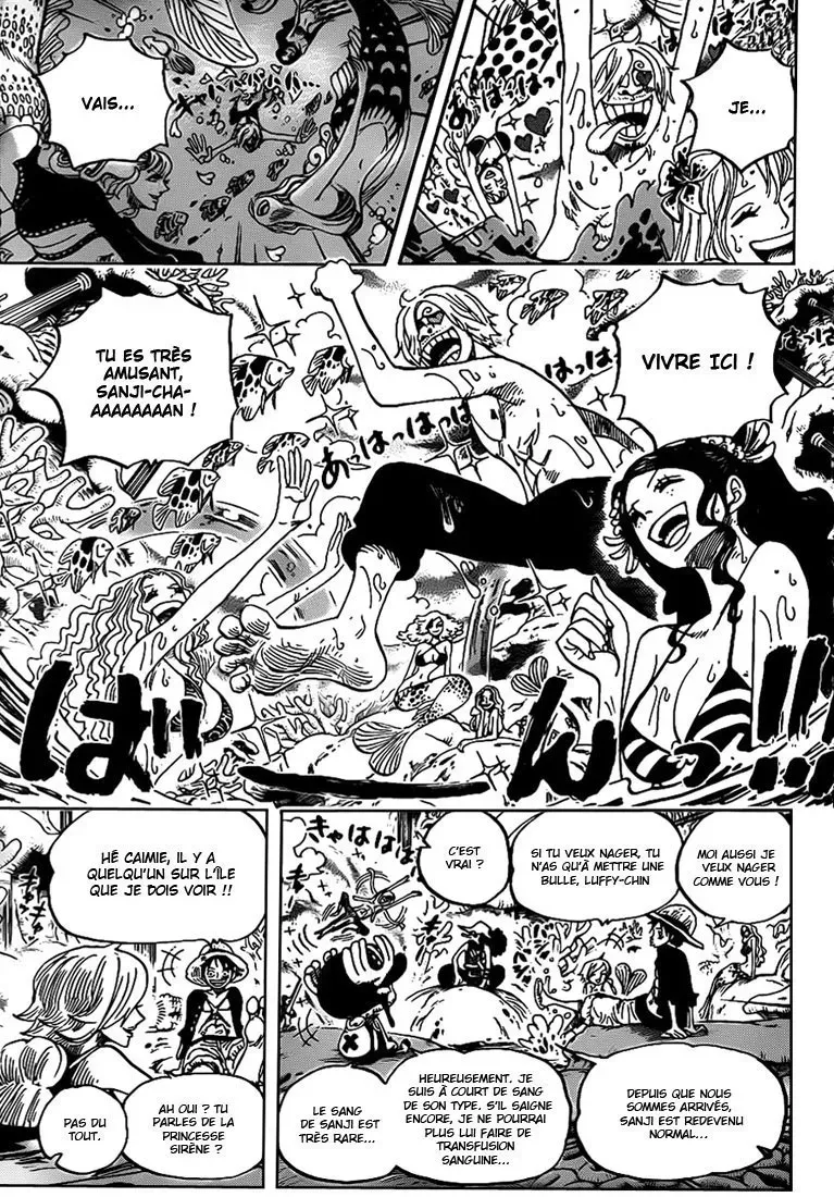  One Piece Français - One Piece 609 Péripéties sur l'ile des hommes - 14