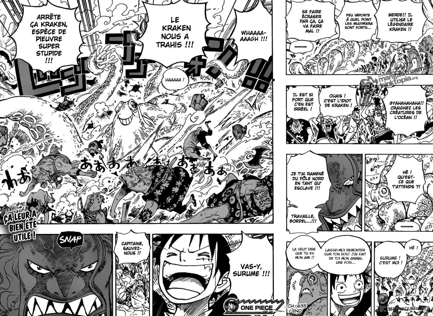  One Piece Français - One Piece 635 Tellement grostesque que je pourrais voler. - 17