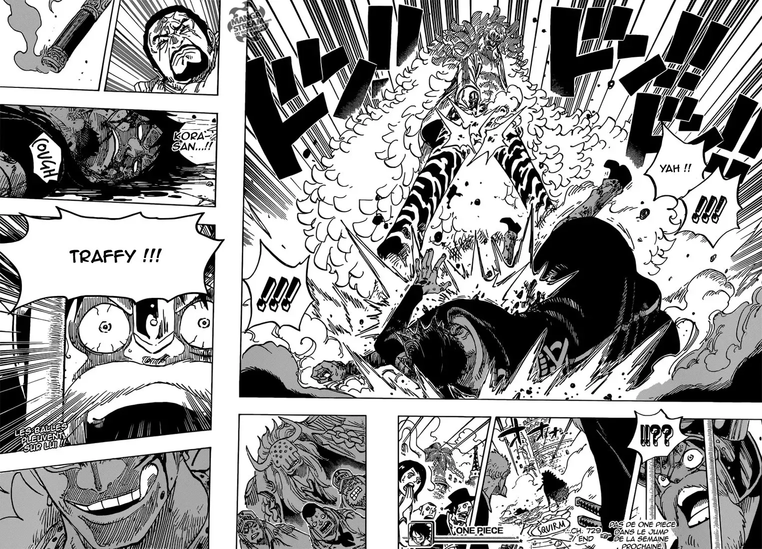  One Piece Français - One Piece 729 Le shishibukai Doflamingo vs le shishibukai Law - 16