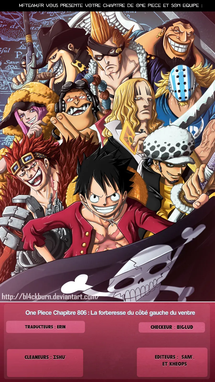  One Piece Français - One Piece 806 La forteresse du côté gauche du ventre ! - 17