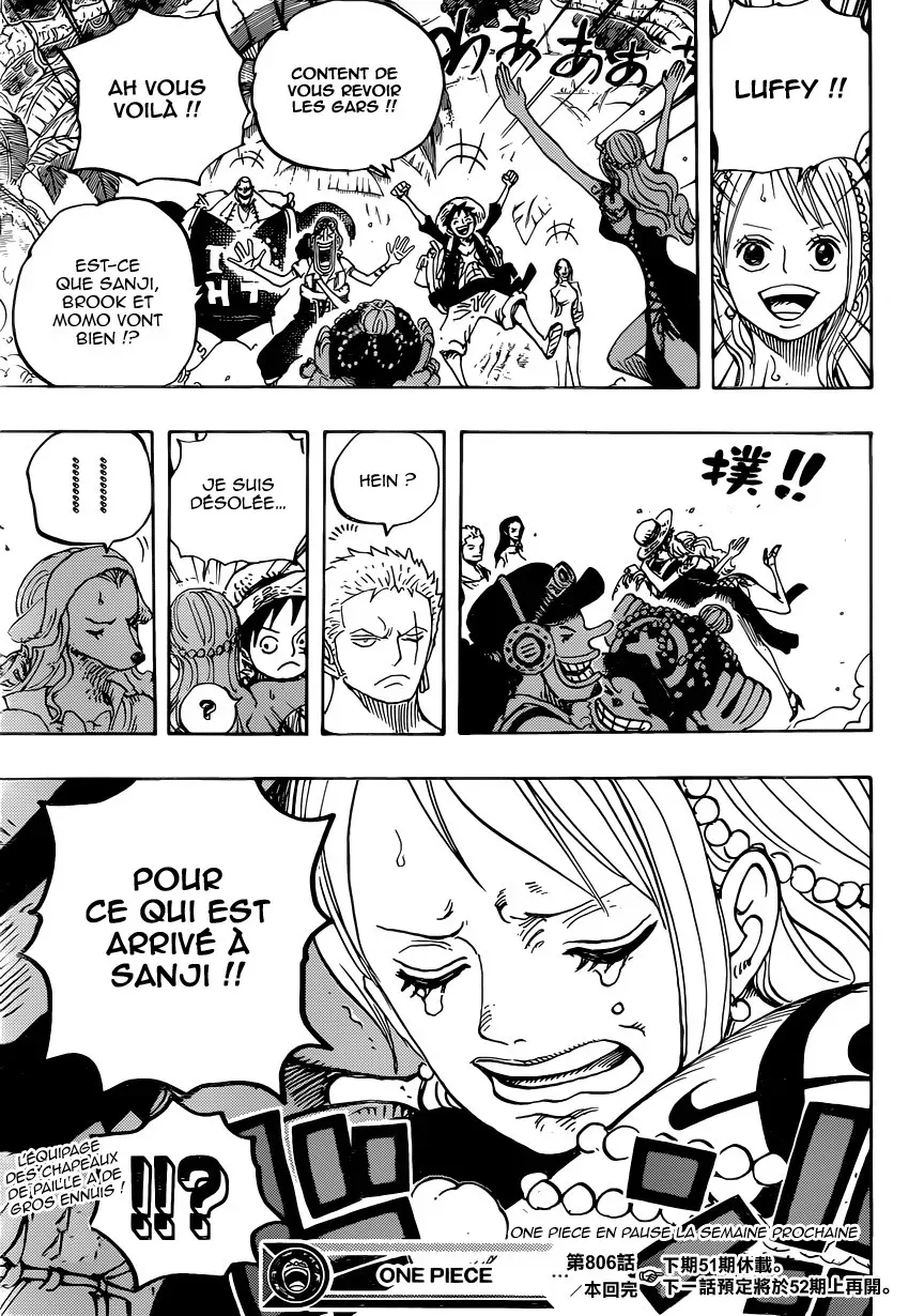  One Piece Français - One Piece 806 La forteresse du côté gauche du ventre ! - 16