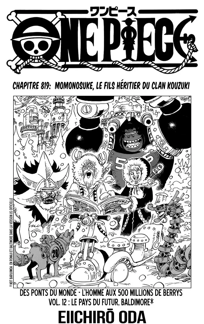  One Piece Français - One Piece 819 Momonosuke, le fils héritier du clan Kouzuki - 1