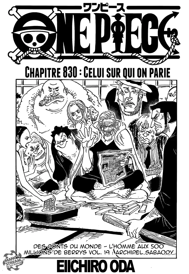  One Piece Français - One Piece 830 Celui sur qui on parie - 1