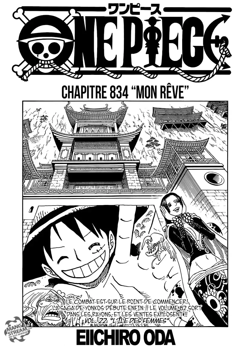  One Piece Français - One Piece 834 Mon rêve - 1