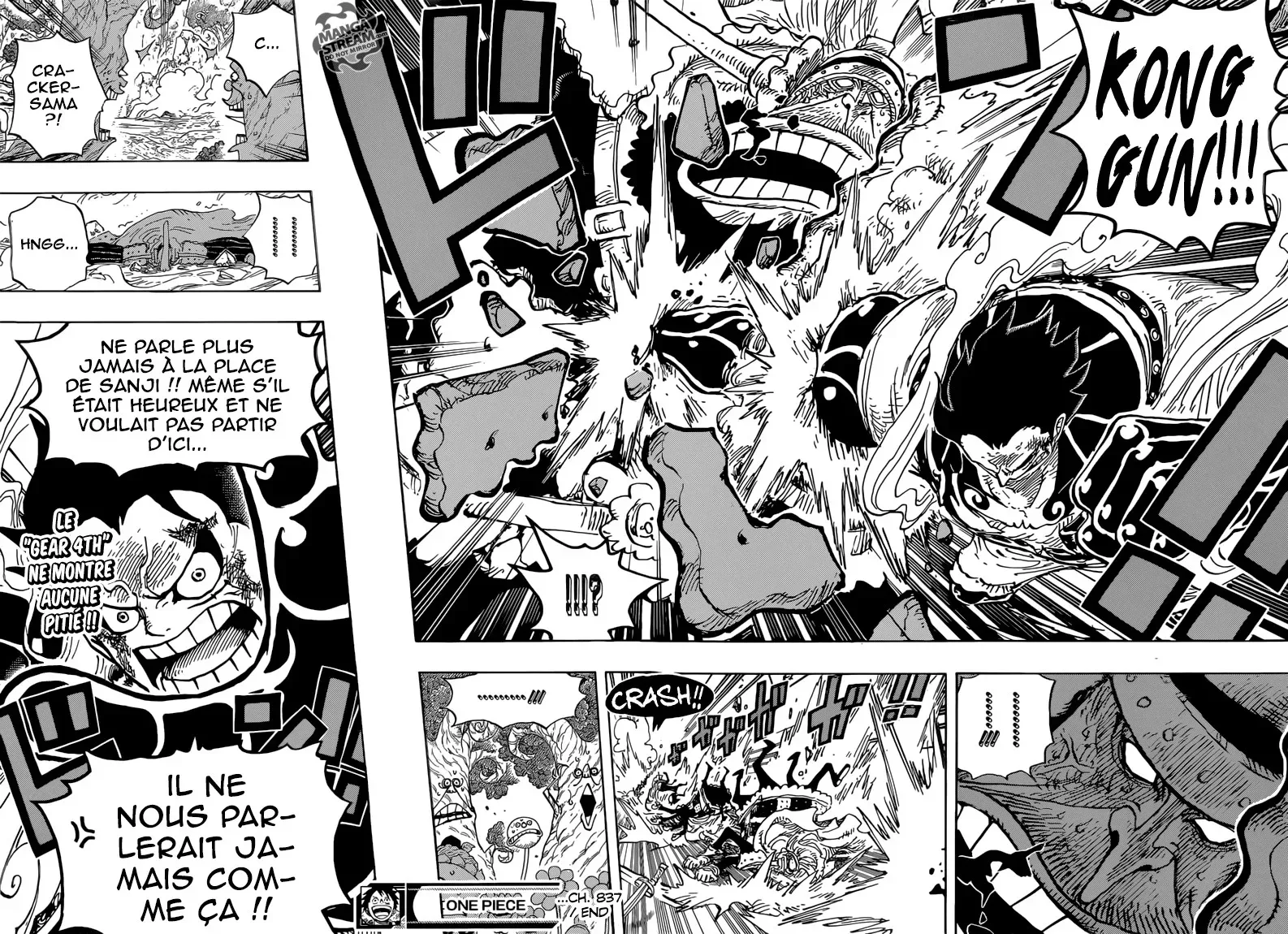  One Piece Français - One Piece 837 Luffy vs le commandant Cracker - 15