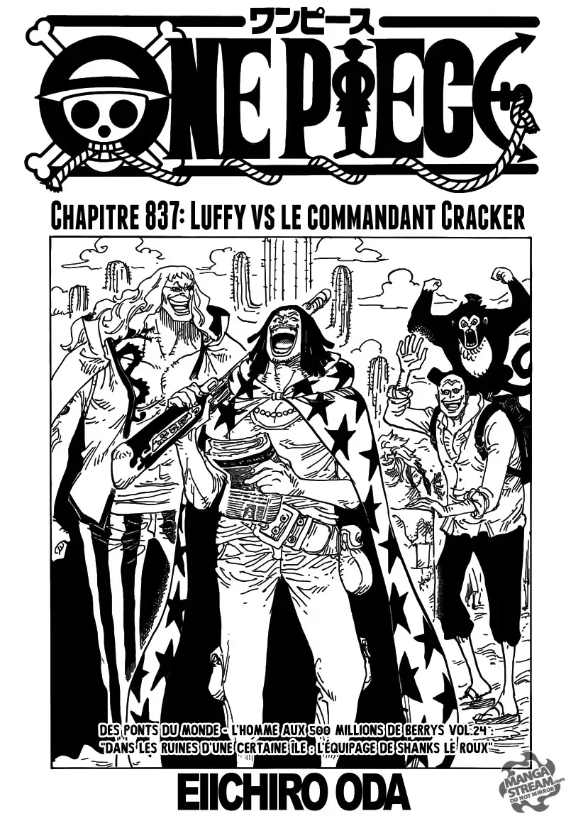  One Piece Français - One Piece 837 Luffy vs le commandant Cracker - 1