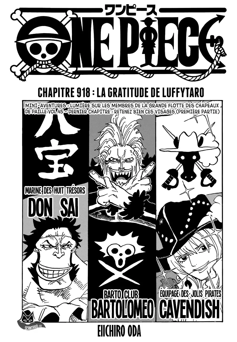  One Piece Français - One Piece 918 La gratitude de Luffytaro - 1