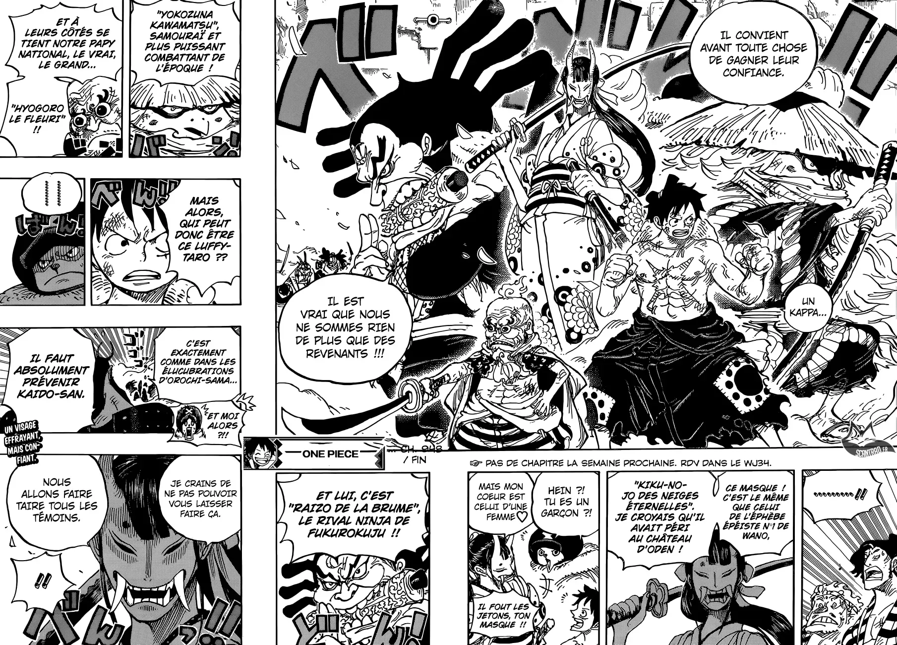  One Piece Français - One Piece 948 Entrée en scène de Kawamatsu le Kappa - 14