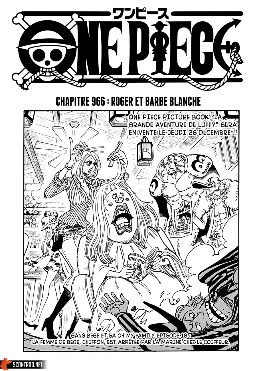  One Piece Français - One Piece 966 Roger et Barbe Blanche - 1