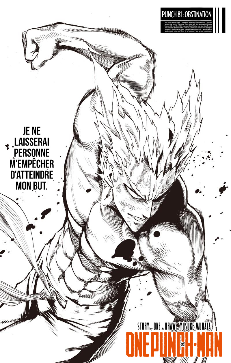  One Punch Man Français - One Punch Man 104 Obstination - 1