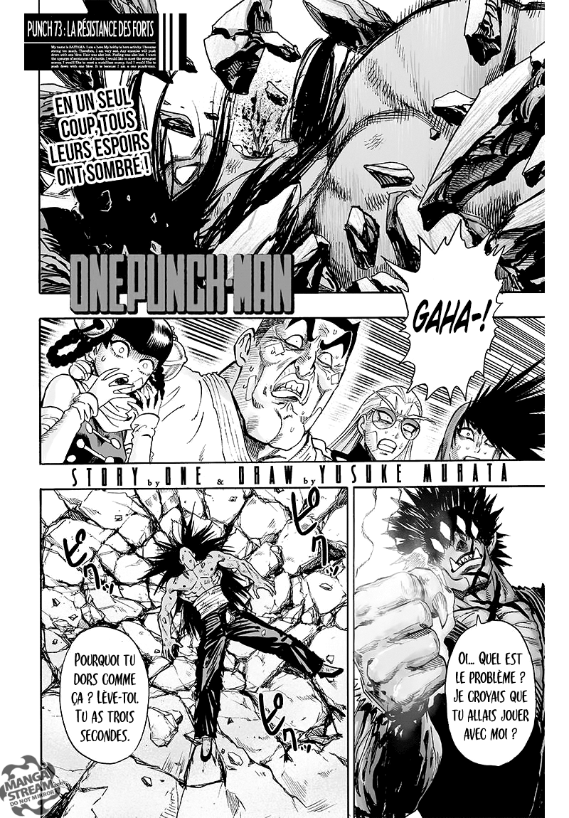  One Punch Man Français - One Punch Man 96 La Résistance des Forts - 1